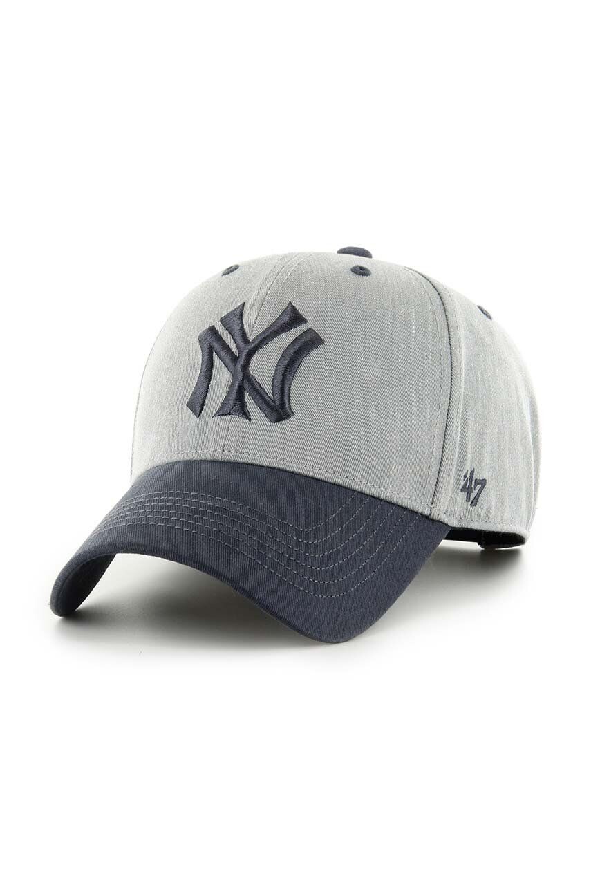 

Хлопковая бейсболка 47 бренда MLB New York Yankees 47 Brand, серый