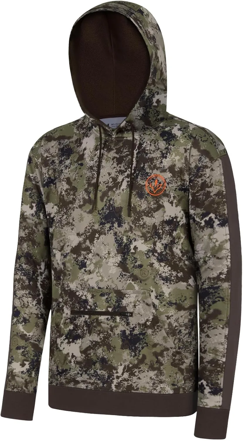 

Басдаш мужская охотничья флисовая толстовка с капюшоном Midweight Water Resistant Camo BASSDASH