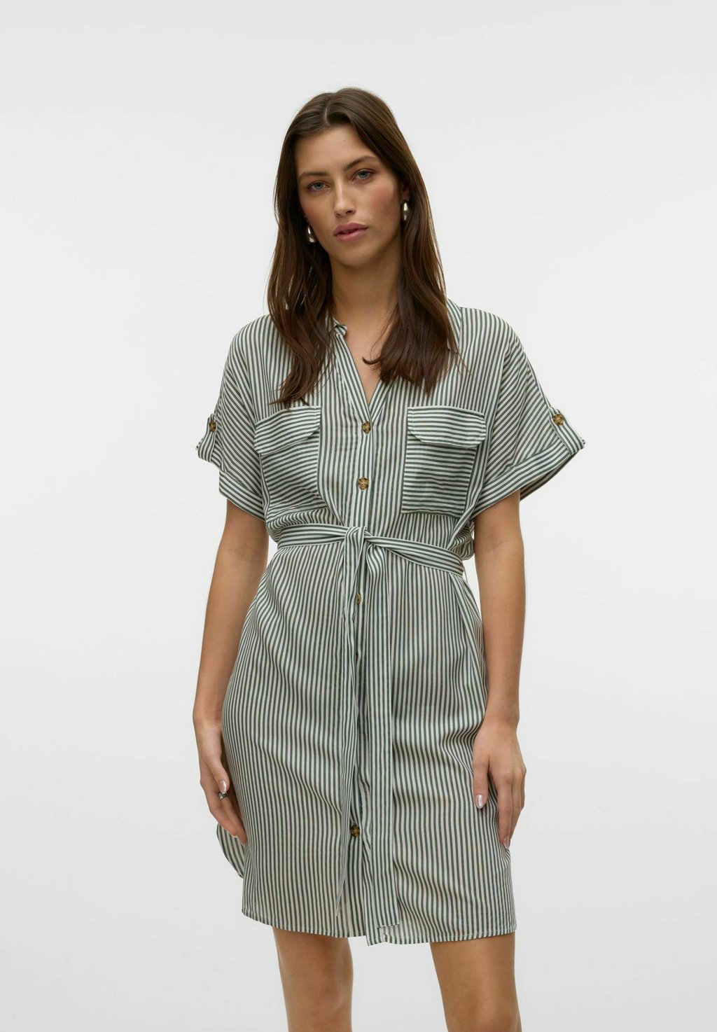 

Платье-рубашка VMBUMPY SHORT Vero Moda, зеленый