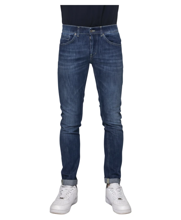 

Узкие джинсы с пятью карманами и низкой посадкой Dondup, синий