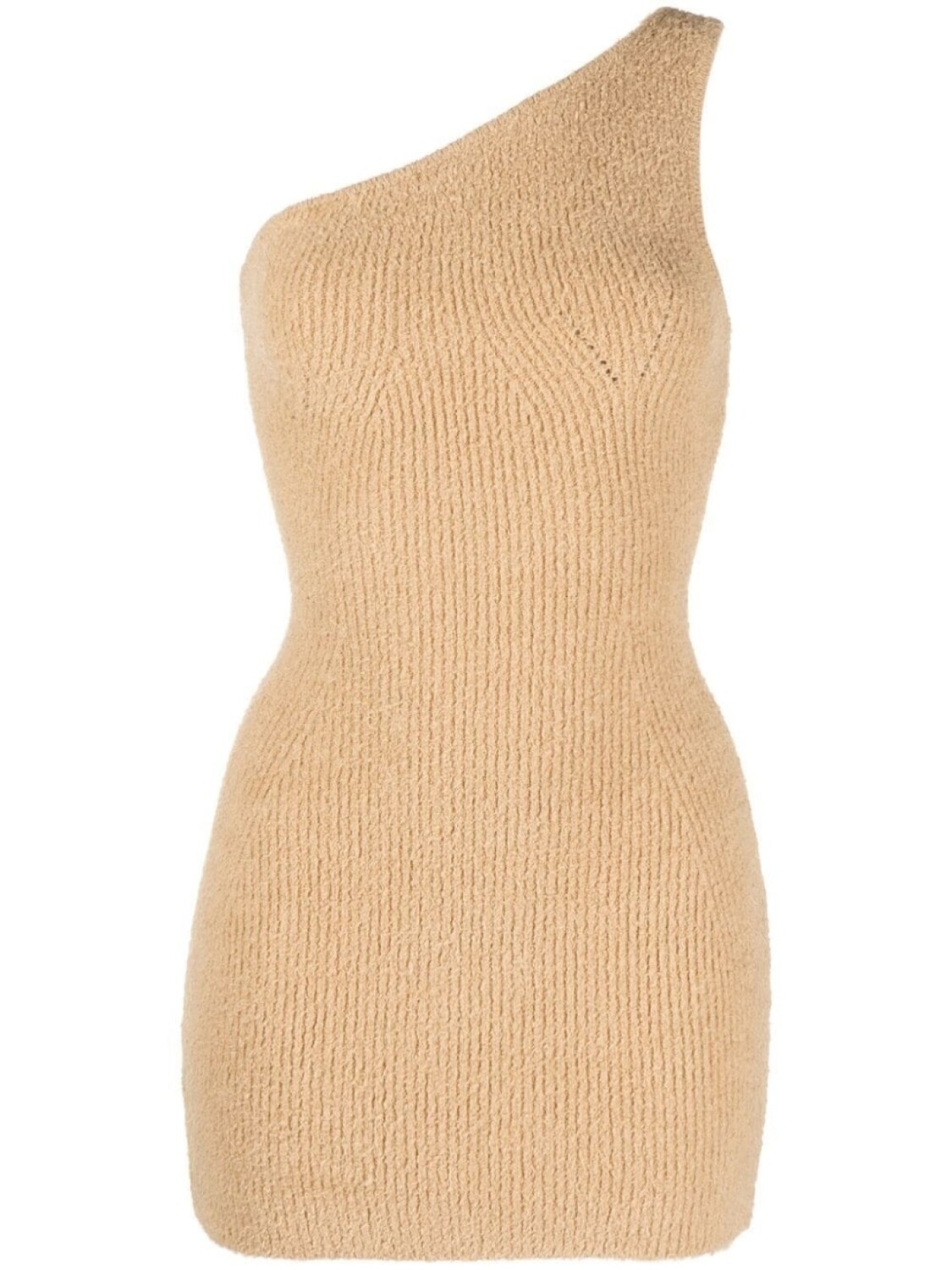 

WARDROBE.NYC x Hailey Bieber one-shoulder dress, нейтральный цвет
