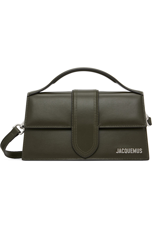 

Jacquemus Сумка цвета хаки "большой бамбино"