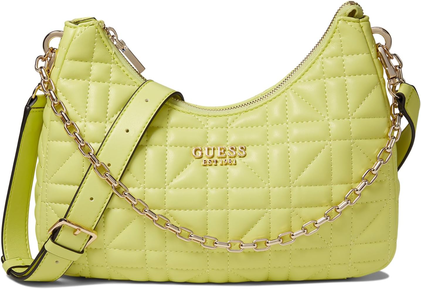 

Сумка через плечо GUESS Assia Top Zip Shoulder Bag, цвет Chartreuse