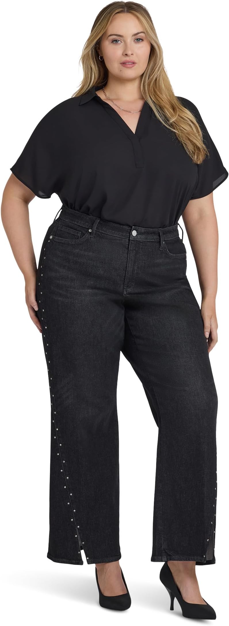 

Женские джинсы Teresa больших размеров со стразами в цвете French Nightfall NYDJ, French Nightfall