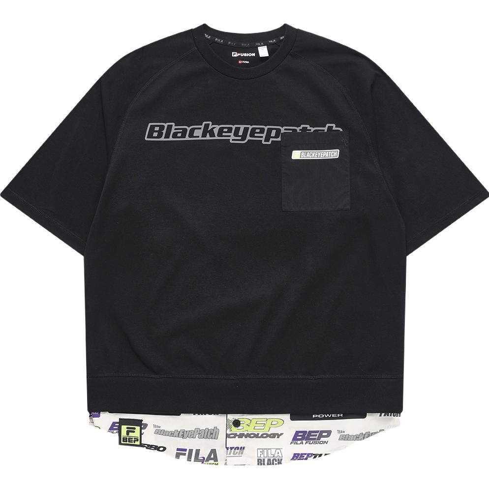 

FILA FUSION Футболка New Crossover Series для мужчин, весна-лето 2023, цвет «угольно-черный»