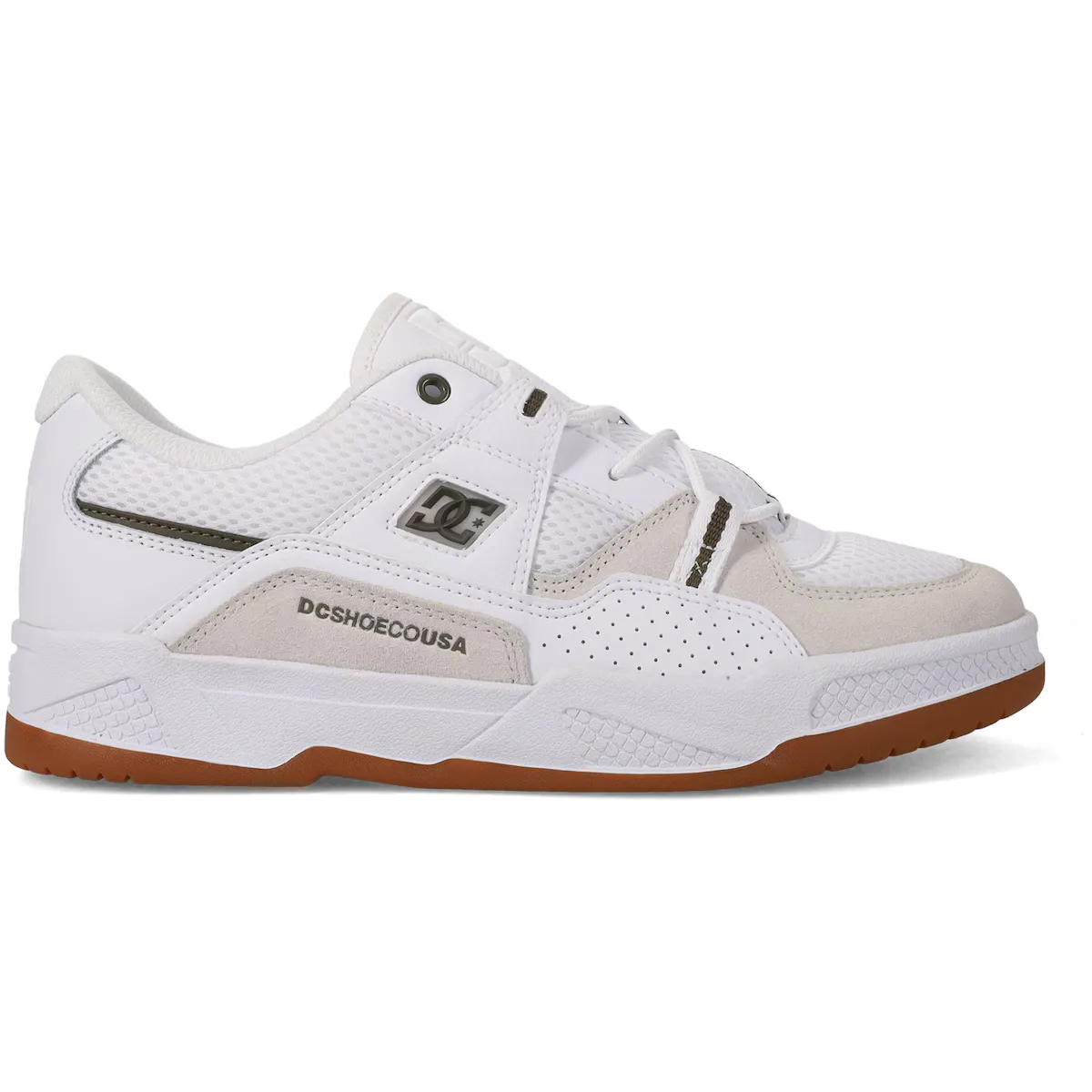 

Кроссовки мужские DC Shoes Construct, белый/зеленый