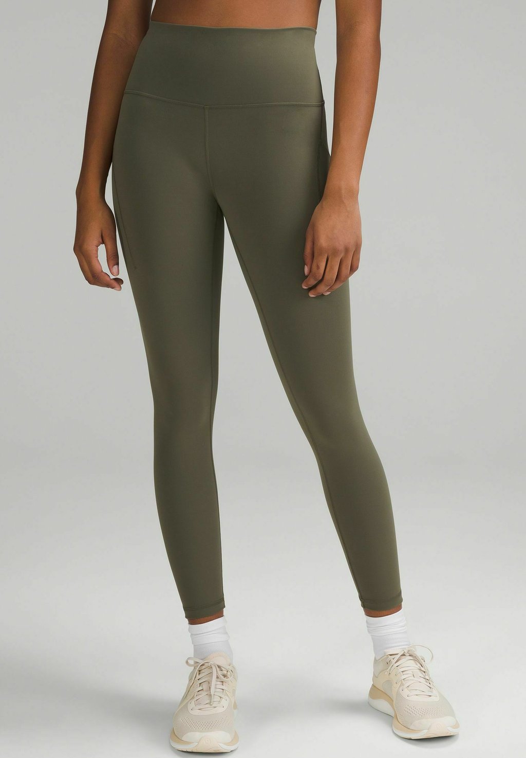 

Леггинсы Wunder Train High-Rise Pockets 64cm lululemon, зеленый