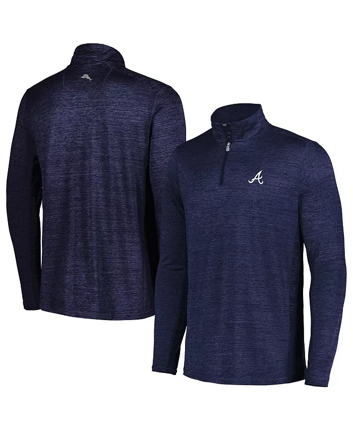 

Толстовка Men's Navy Atlanta Braves Delray IslandZone Half-Zip Top Tommy Bahama