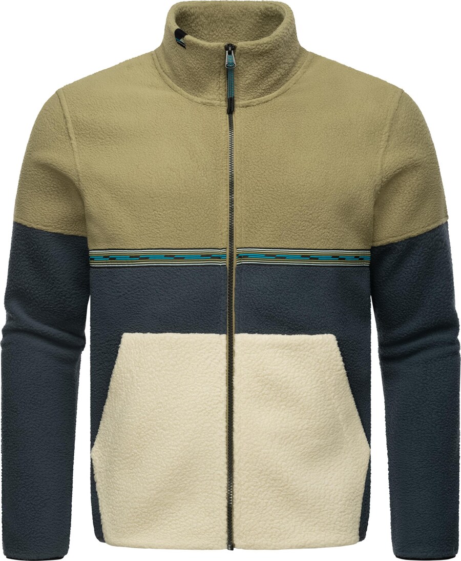 

Флисовая куртка Ragwear Lonndy, цвет Olive/Reed/Fir/Pastel green
