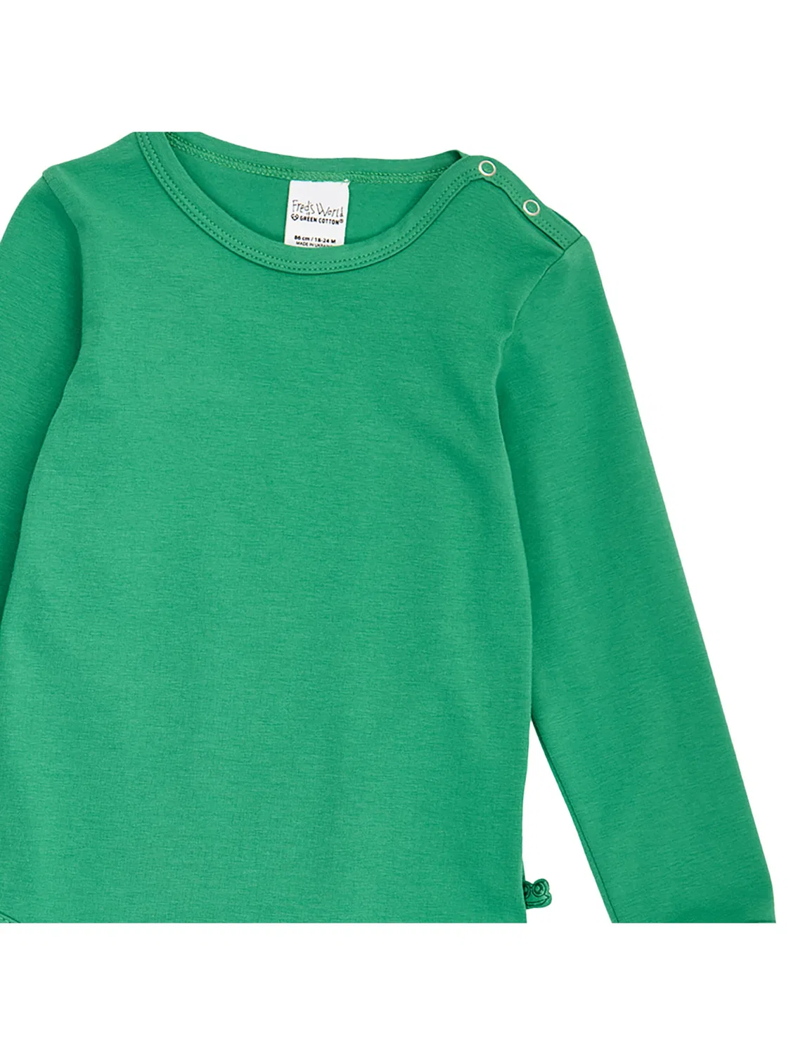 Комбинезон/боди Freds World by GREEN COTTON модель Alfa, зеленого цвета — фото 3