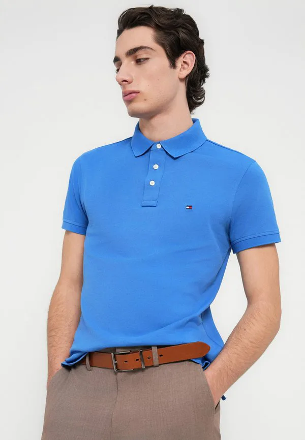 Поло-Рубашка из пике приталенного кроя 1985 года. Tommy Hilfiger, Blue Orbit — фото 4