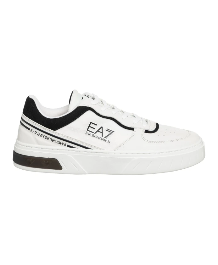 

Кроссовки с разноцветными шнурками Emporio Armani Ea7, белый