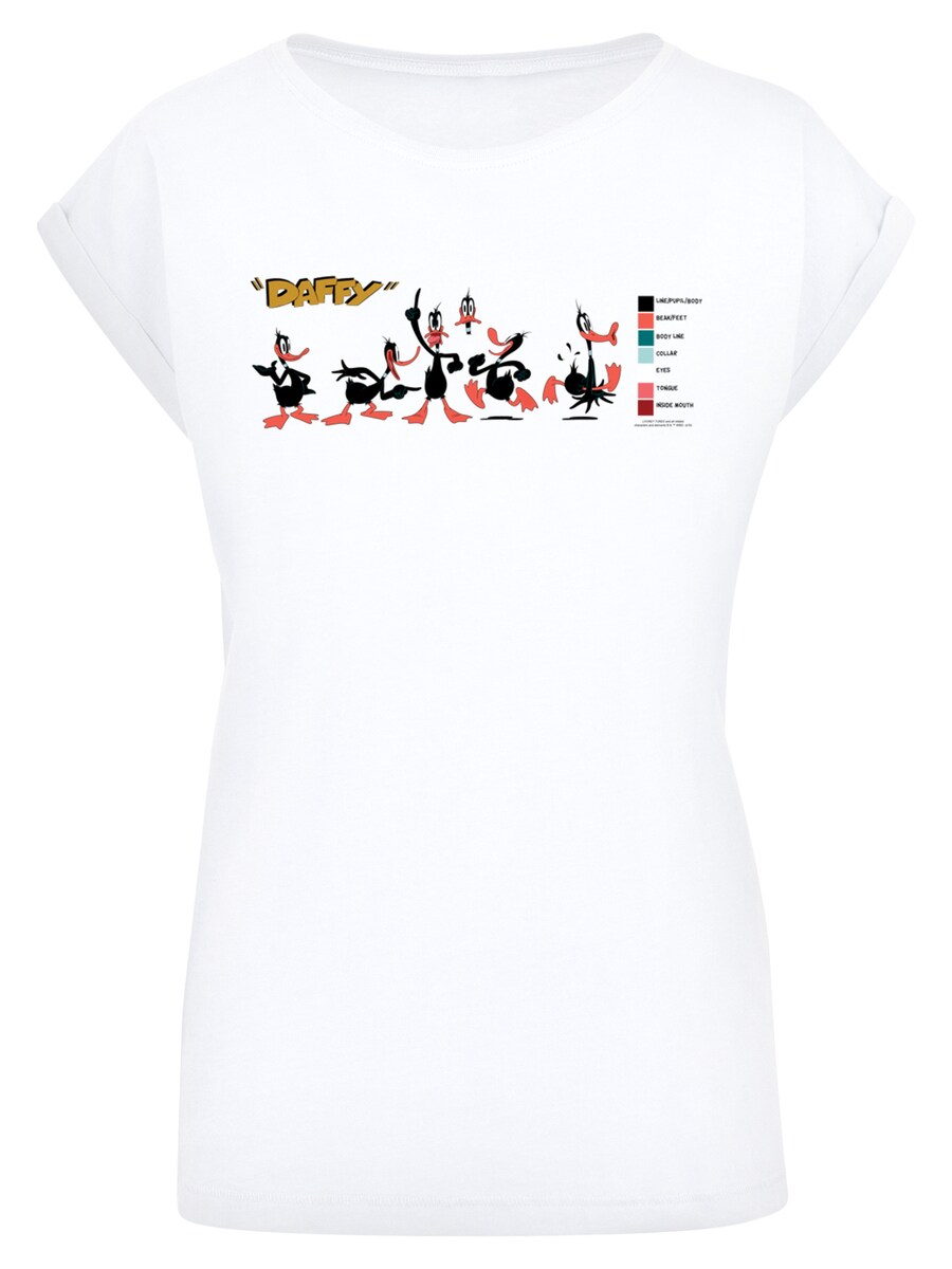 

Рубашка F4NT4STIC Looney Tunes Daffy Duck Colour Code, белый