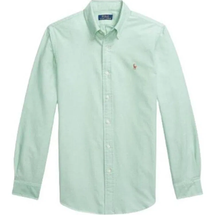 Длинный рукав оксфордская рубашка Polo Ralph Lauren, Green