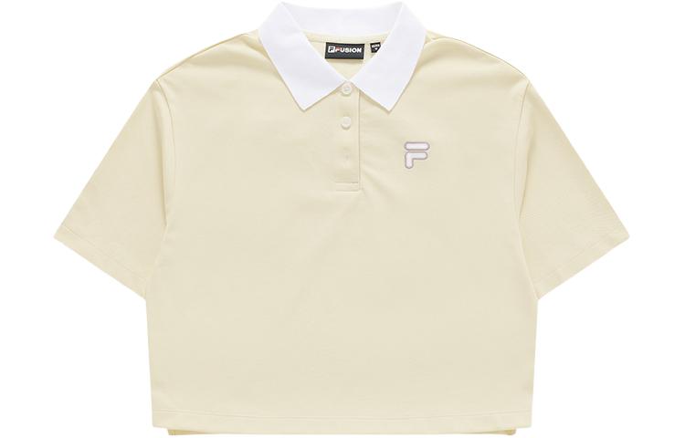 

Футболка поло FOB Series женская лимонно-кремового желтого цвета FILA FUSION