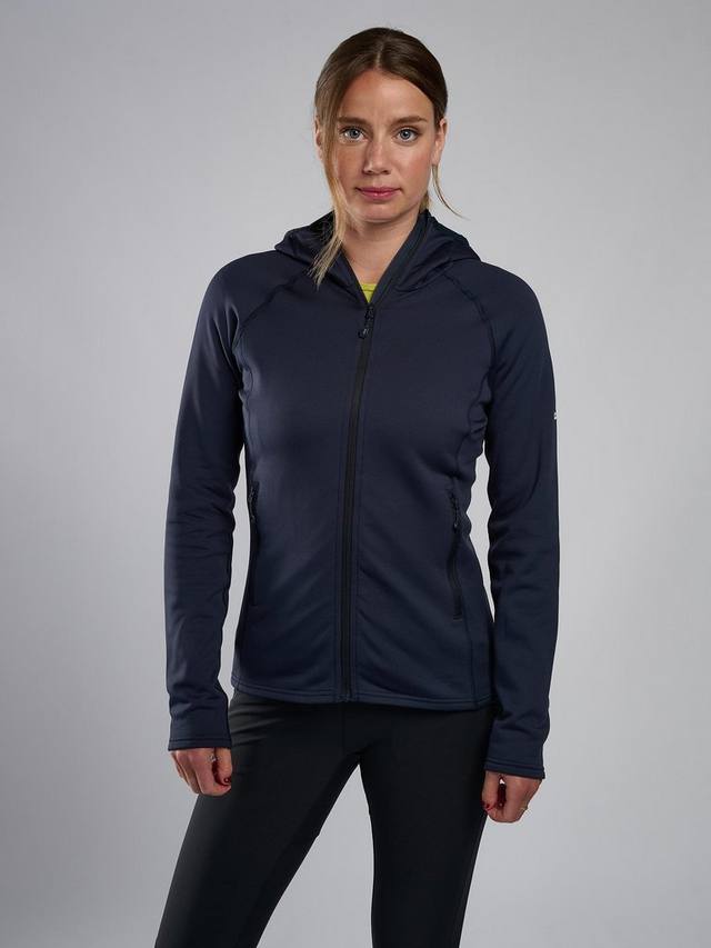 

Флисовая толстовка Fury Lite Zip Through с капюшоном Montane, Eclipse Blue
