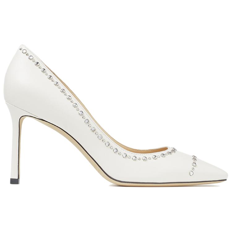 ROMY Slim Heel Высокие каблуки 8,5 см Женские белые Jimmy Choo — фото 3