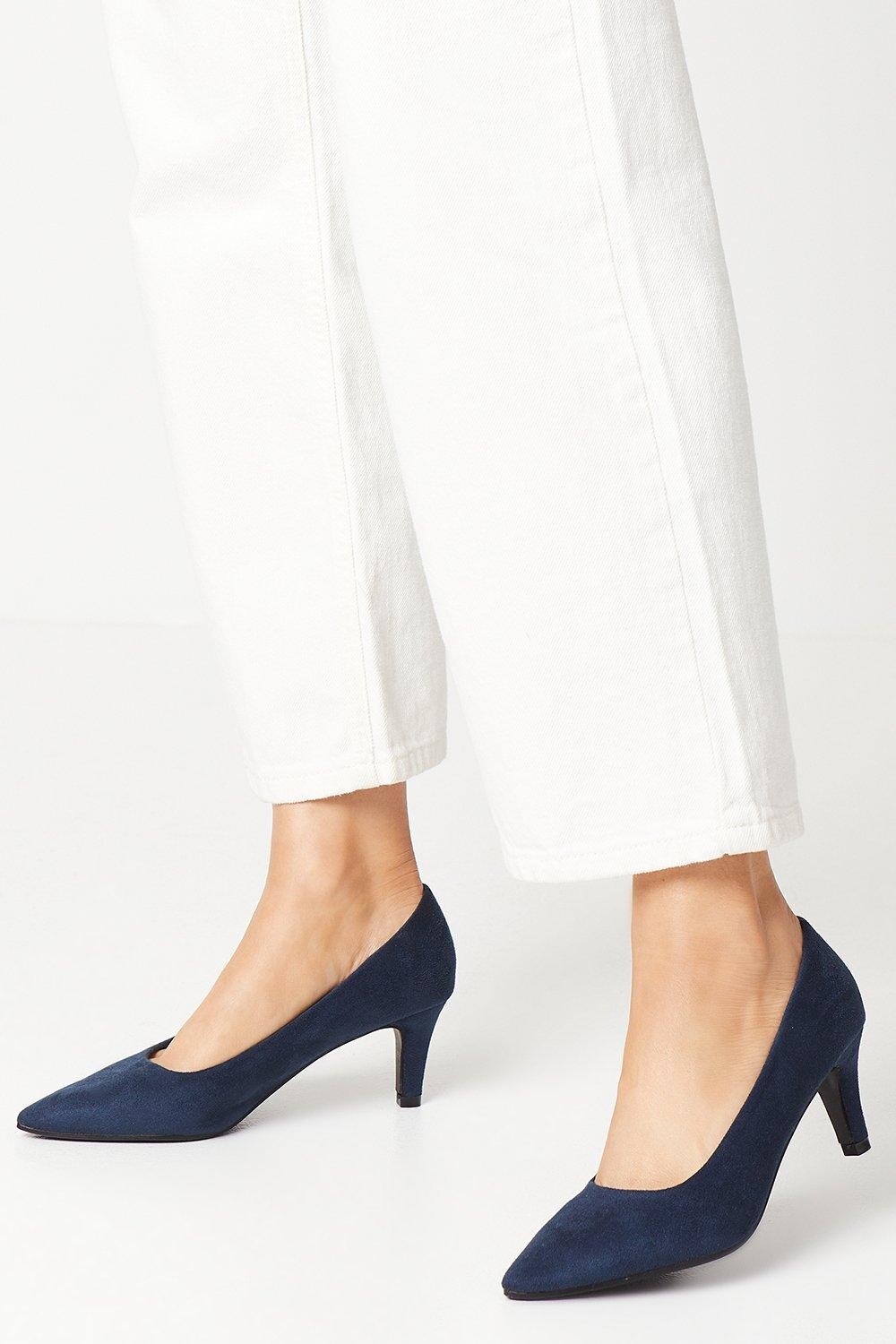 

Туфли-лодочки Dora на каблуке Dorothy Perkins, темно-синий
