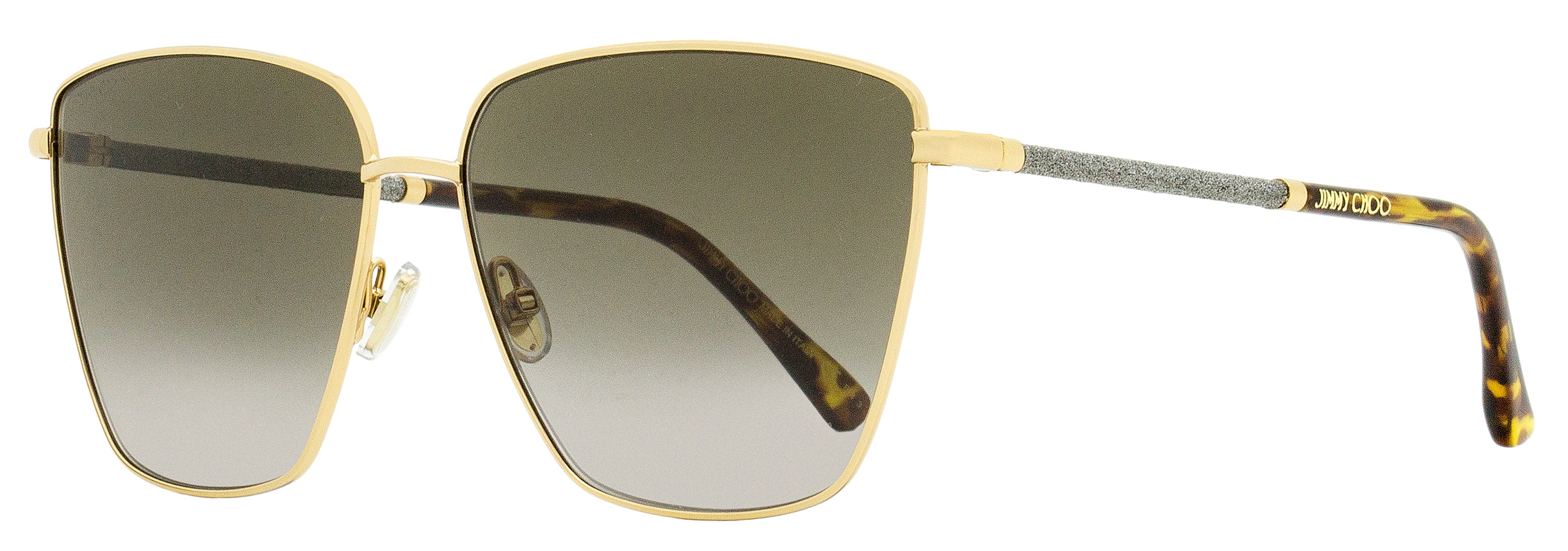 

Женские квадратные солнцезащитные очки Jimmy Choo Lavi 06JHA Gold/Havana 60 мм