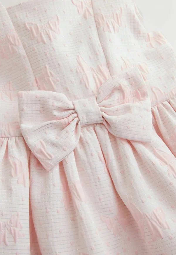 Платье для выпускного вечера стандартного кроя с бантом спереди Next, Pastel Pink — фото 2