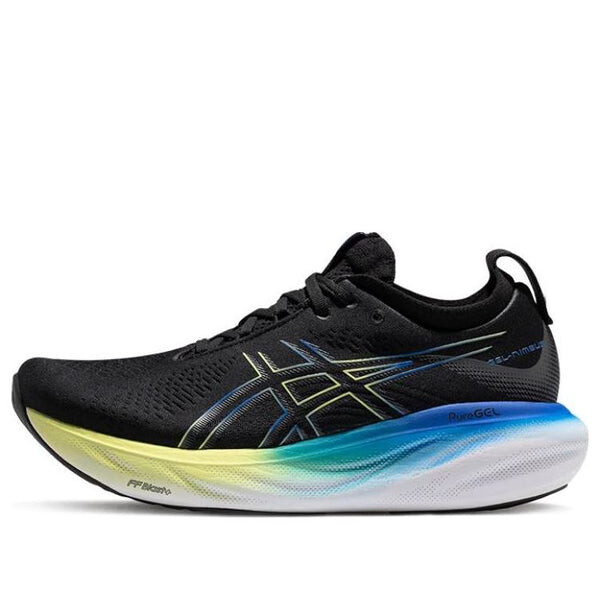 Кроссовки гель нимбус 25 Asics, черный — фото 2