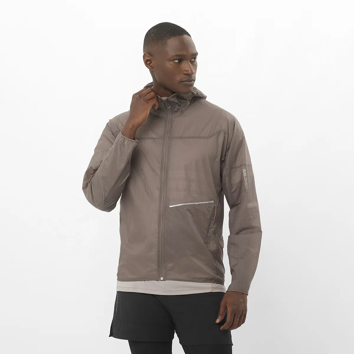 

Мужская ветровка Salomon SENSE AERO WIND, красный