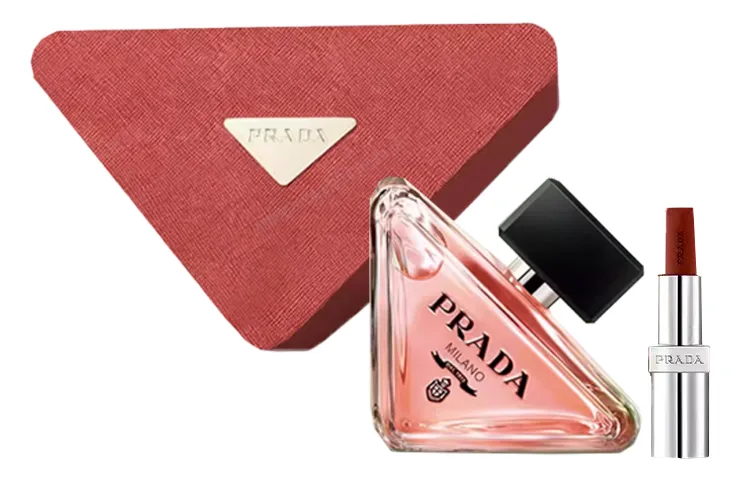 PRADA Набор парфюма с ароматом амбры и белого мускуса, Lipstick #B103+I Am Unpredictable 50ml