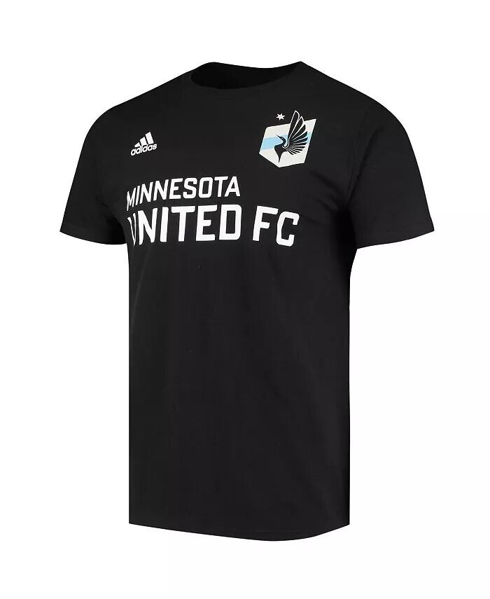 Мужская черная футболка Kevin Molino Minnesota United FC Go To Name and Number Adidas — фото 3