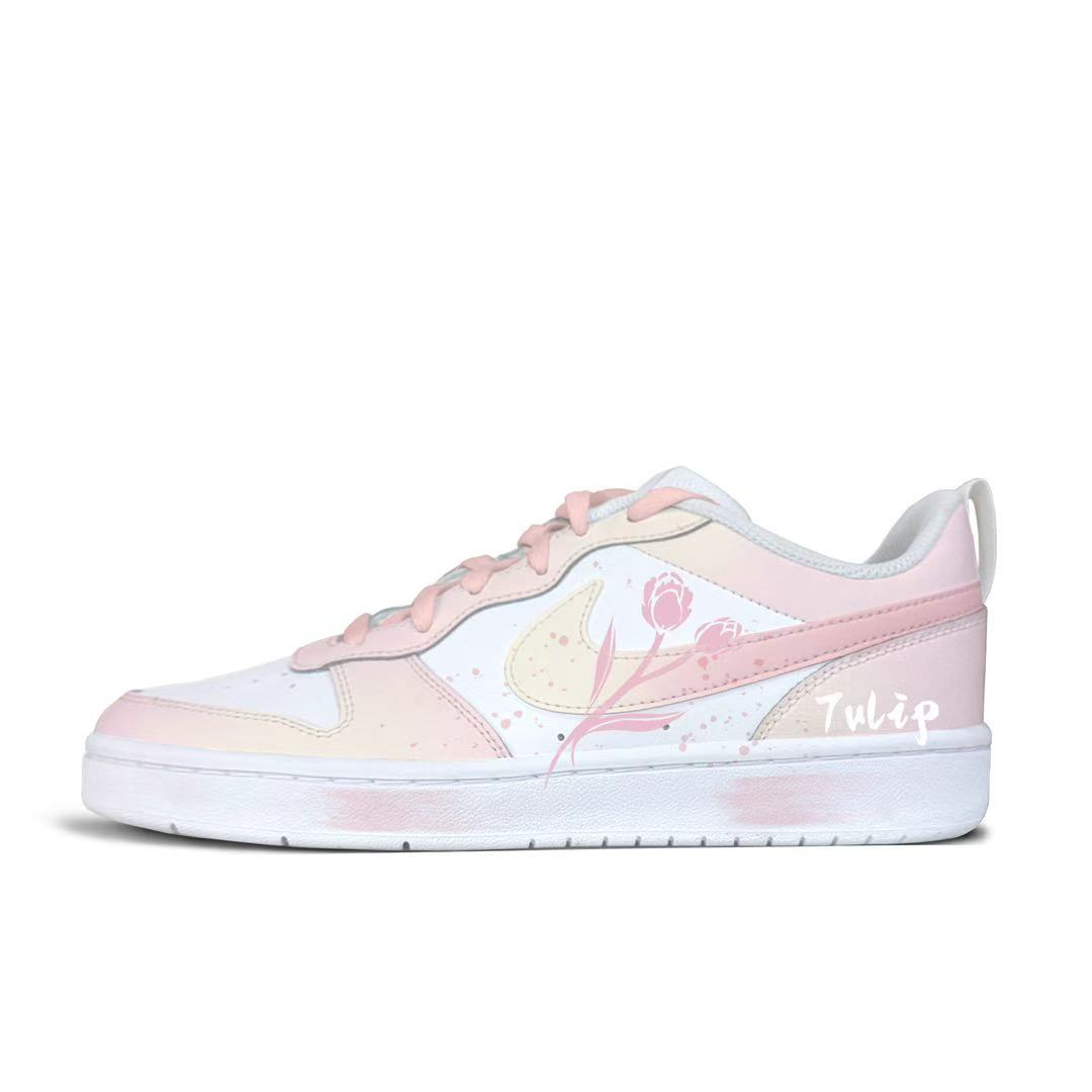 

Низкие детские кроссовки для скейтбординга Court Borough Sweet Jasmine для подростков Nike, розовый