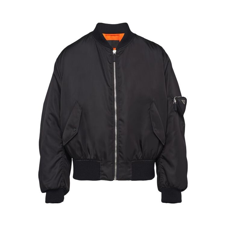 

Куртка Prada Re-Nylon Bomber Jacket Black, черный