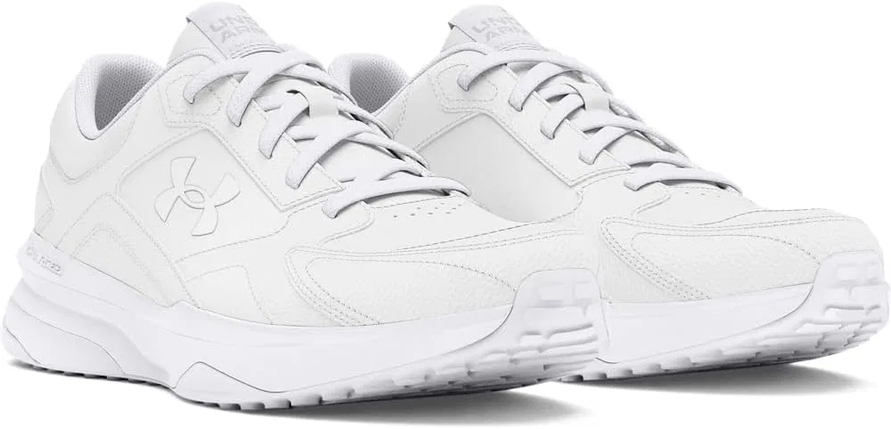 Мужские кроссовки Under Armour UA Edge Lthr Cross Trainer, White Halo Gray — фото 2