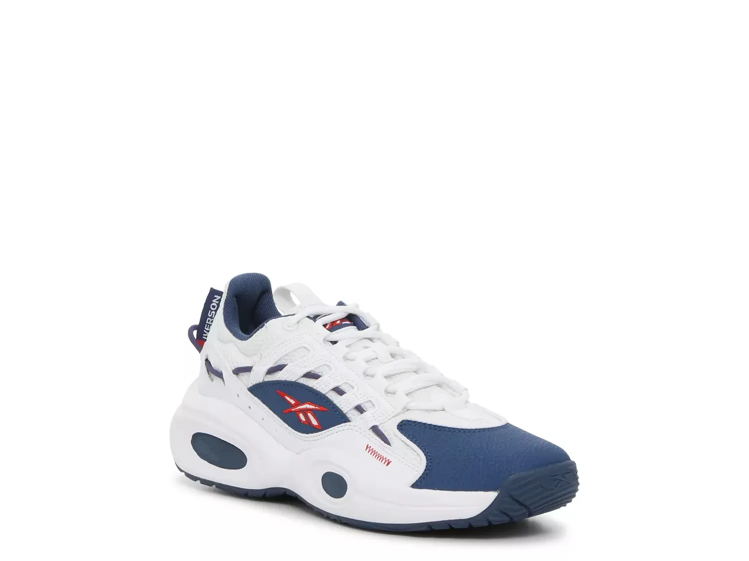 

Кроссовки Solution Mid - детские Reebok, White/Blue/Red