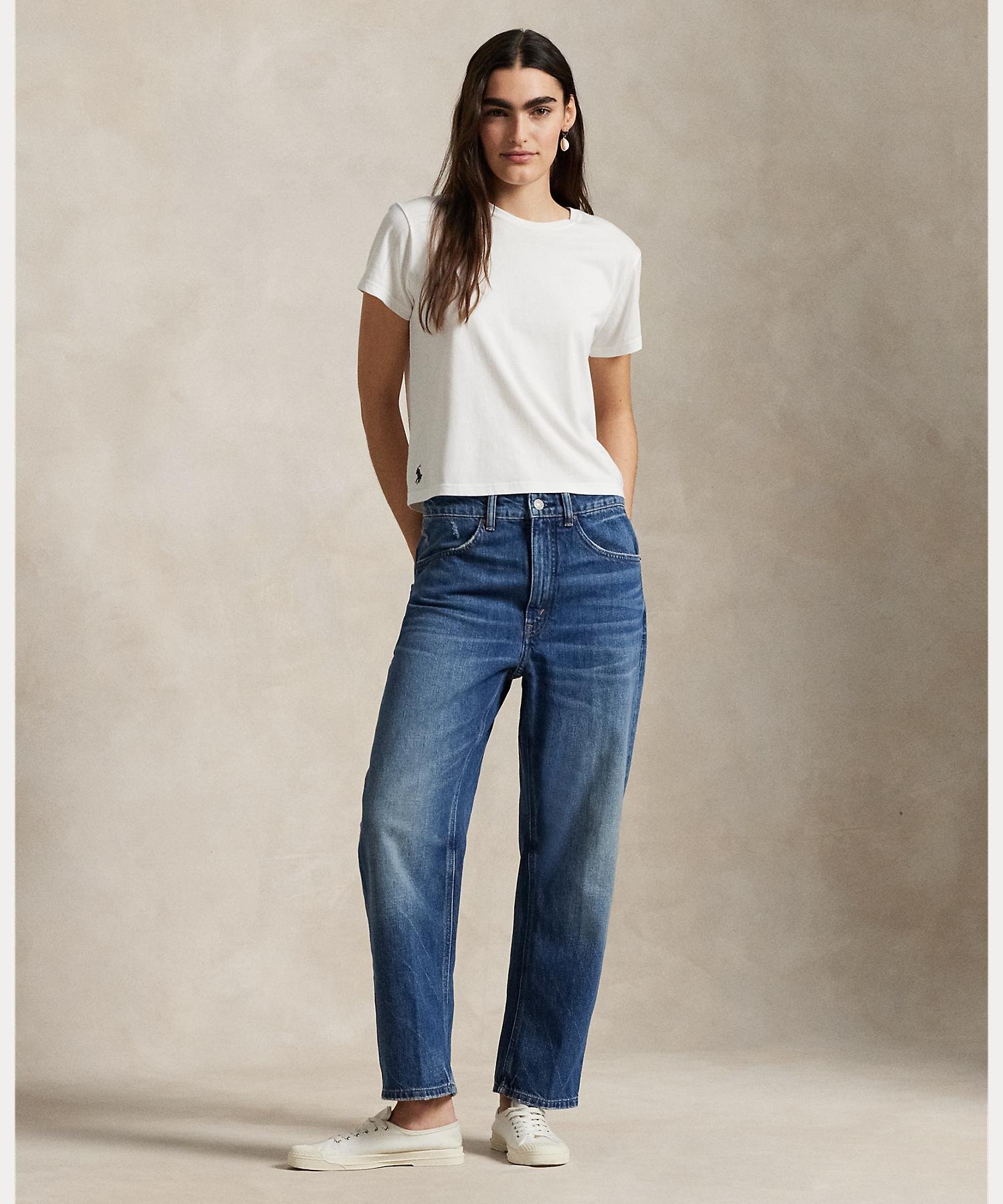 Свободные зауженные джинсы Polo Ralph Lauren, 400 Blue