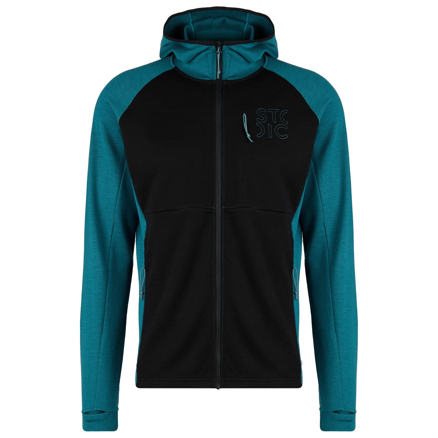 

Толстовка из мериноса Stoic Merino260 StadjanSt Hoody, цвет Black/Ocean Green