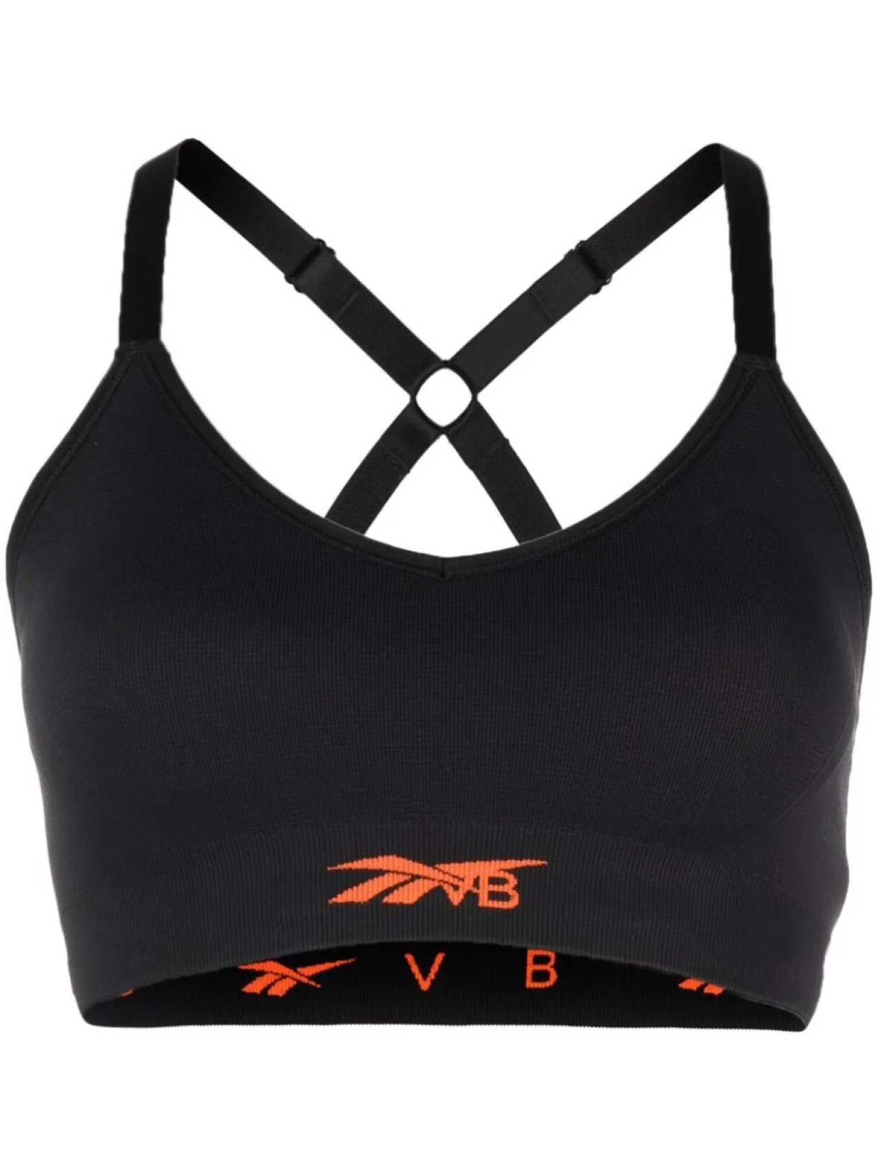 

Reebok бюстгальтер Workout с логотипом, черный