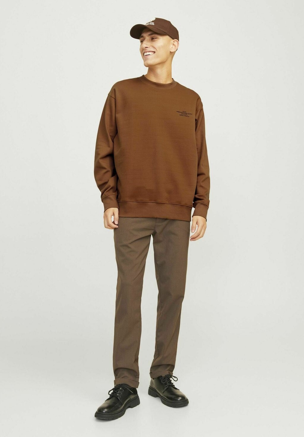 

Толстовка GEDRUCKT Jack & Jones PREMIUM, коричневый