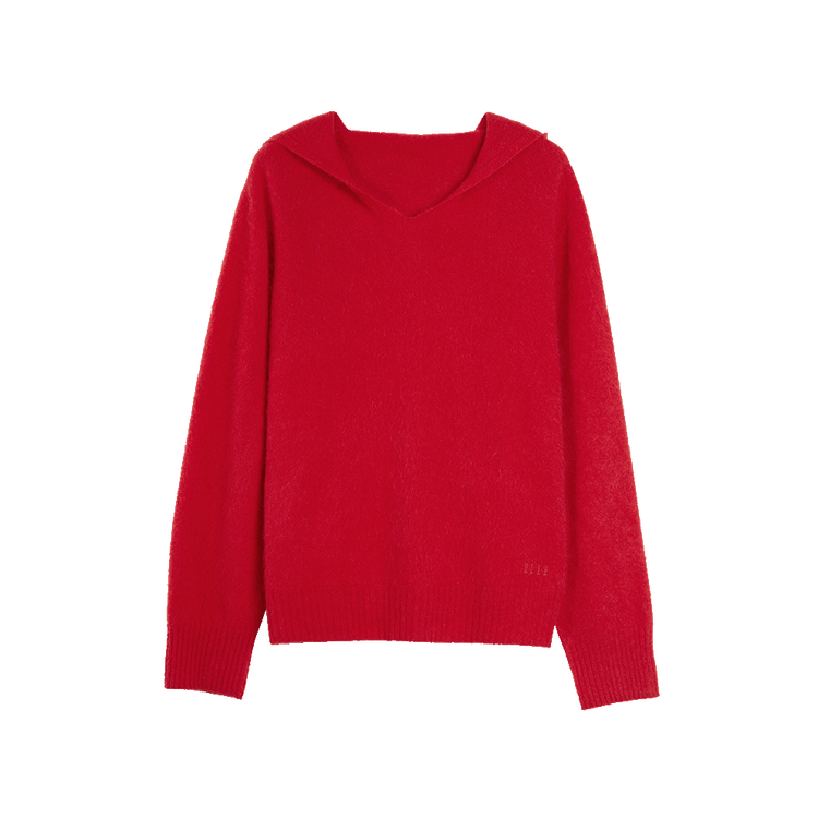 

Свитер женский с капюшоном, базовый слой Moderate ELLE, red