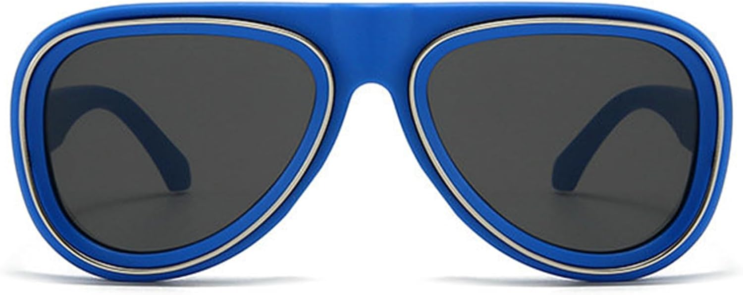 

Солнцезащитные очки Helena Fashion Oval для женщин и мужчин, ретро, ​​увеличенного размера, с двойной оправой, в стиле «пилот», модные, с защитой от УФ-излучения UV400, C6