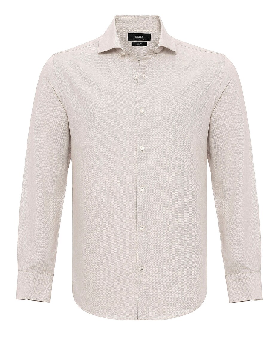 

Рубашка Slim Fit на пуговицах Antioch, серый
