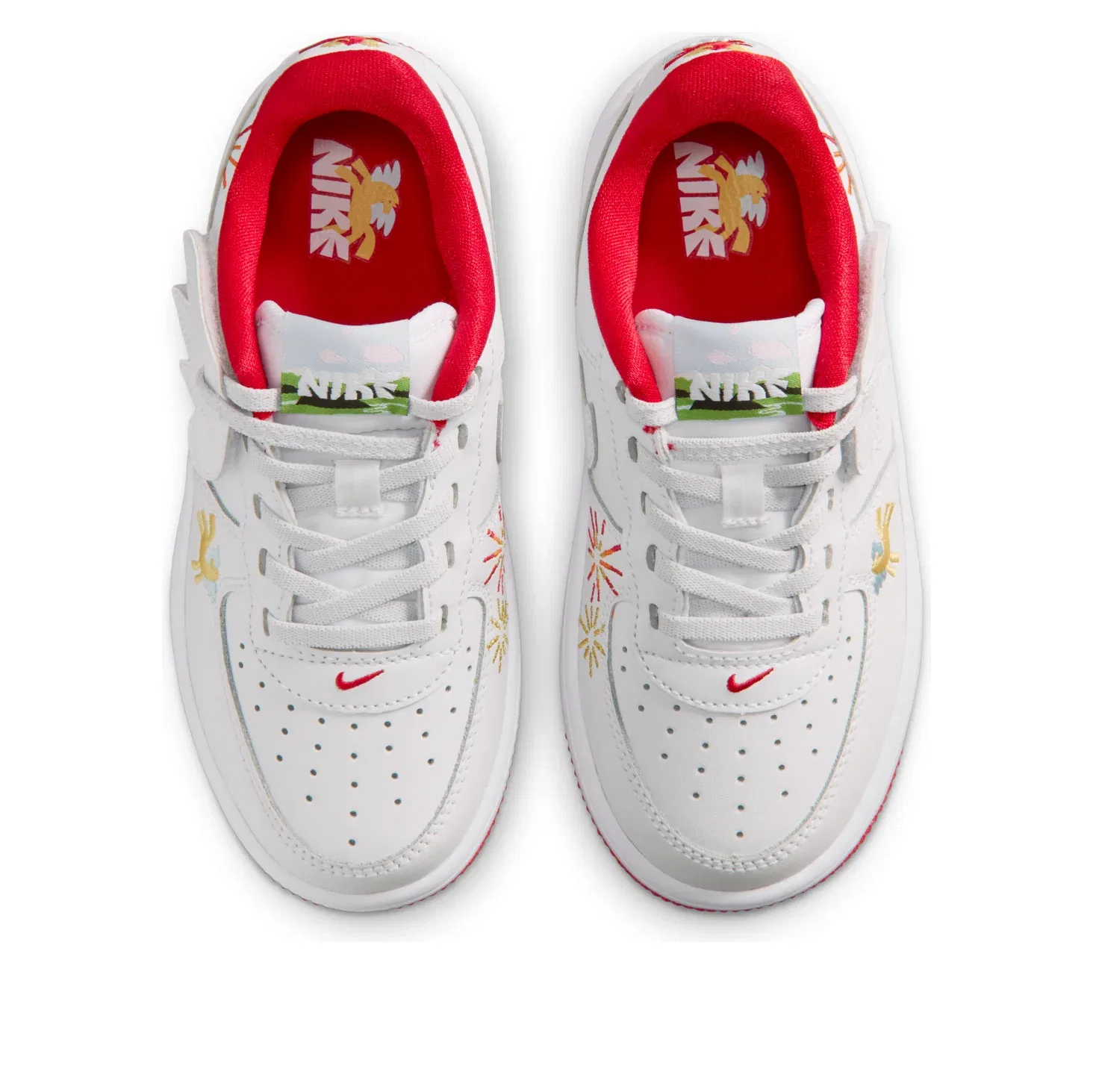 Кроссовки Nike Force 1 Low EasyOn 'Год необузданной лошади' IQ1136-111, белый — фото 2