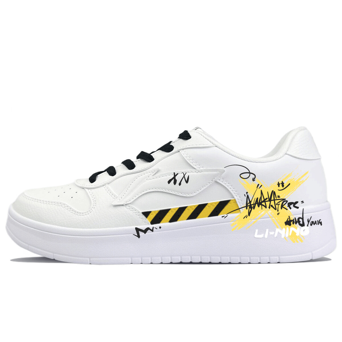 

Обувь для скейтборда Pontoon Boats Men Low-Top, мужские кроссовки, Yellow Lining