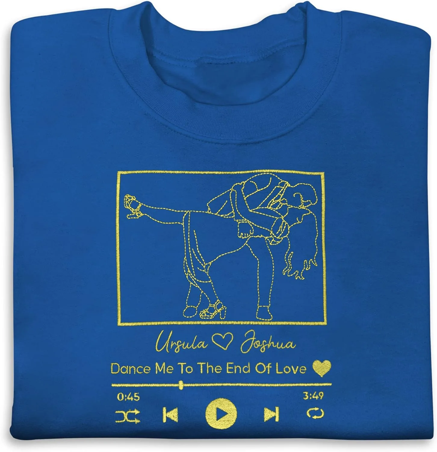 

Свитшот с вышивкой Custom Outline Stitch CAOMP