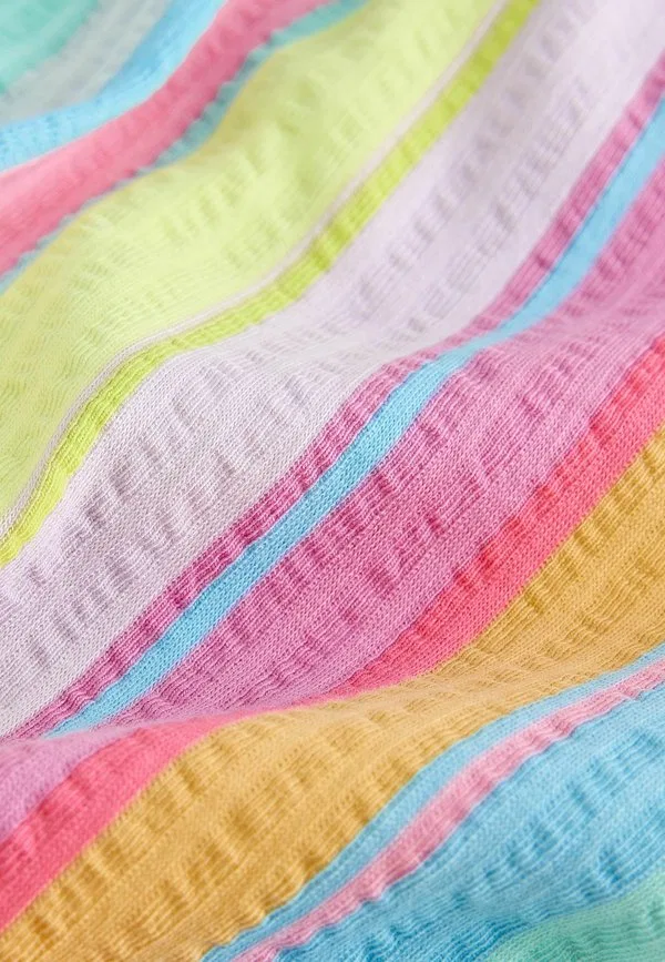 Текстурированные шорты стандартного кроя Next, Rainbow Stripe — фото 2