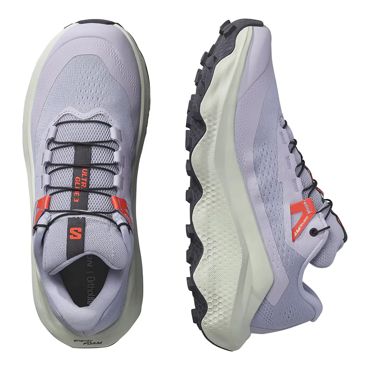 Кроссовки для бега по пересеченной местности SALOMON ULTRA GLIDE 3 W женские, фиолетовый/зеленый — фото 3