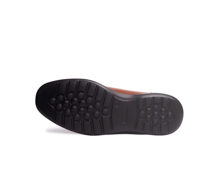 Мужские лоферы Shelby Road Hands-Free Slip On Technology Marc Joseph New York, Cognac napa leather — фото 3