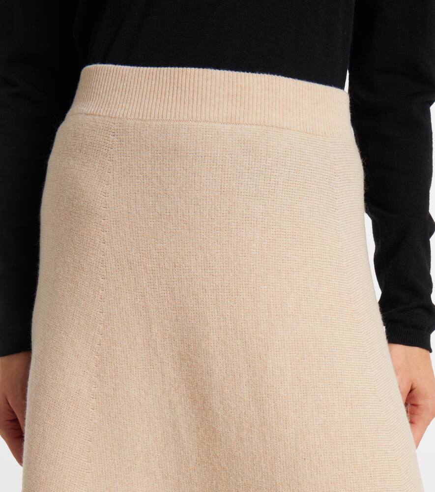 Юбка макси из шерсти и кашемира Giberna Max Mara, Orzo Melange — фото 4