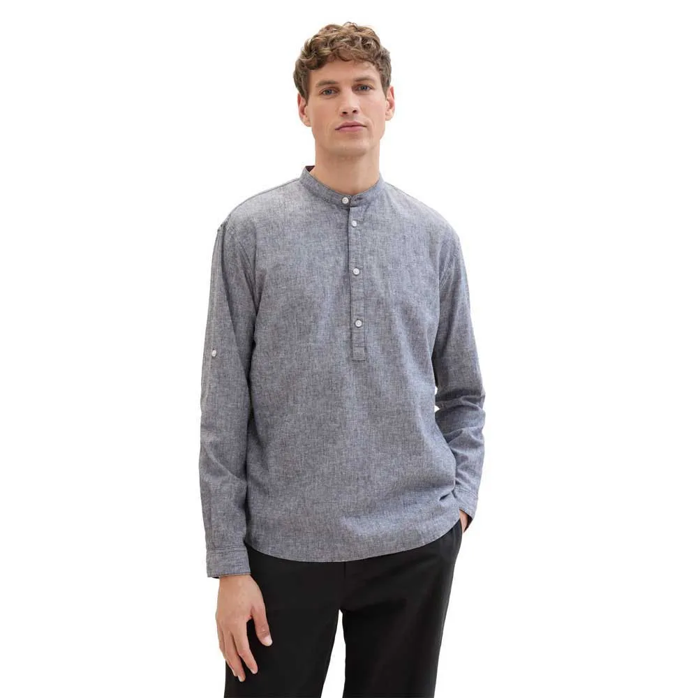 

Рубашка Tom Tailor Relaxed Cotton Linen, серый