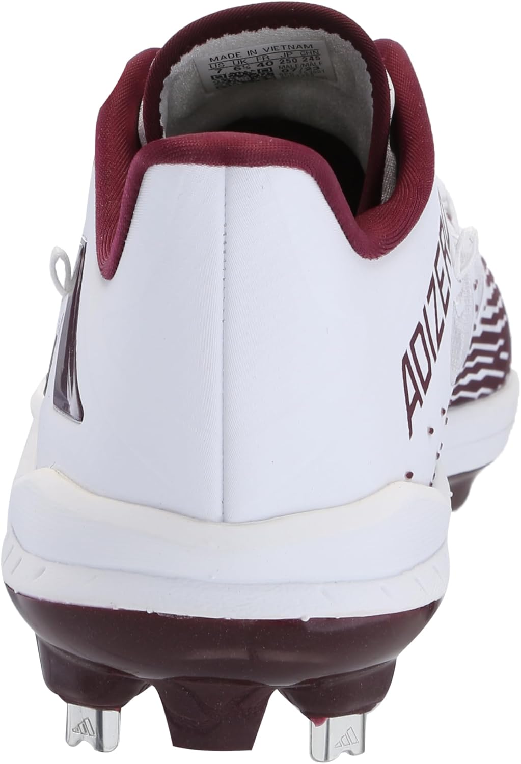 Мужские кроссовки Adidas Adizero Afterburner 9, белый/бордовый — фото 3