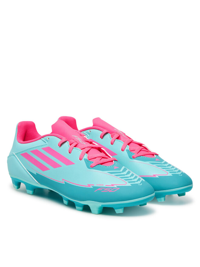 Бутсы F50 Club Messi Firm/Multi-Ground IH0929 Adidas, бирюзовый — фото 2