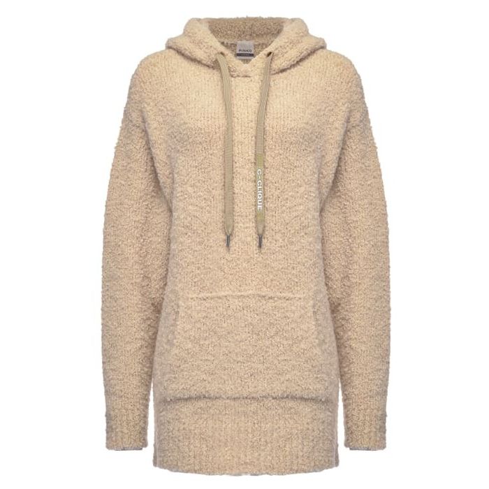 

Бежевая толстовка с капюшоном из смеси шерсти Pinko